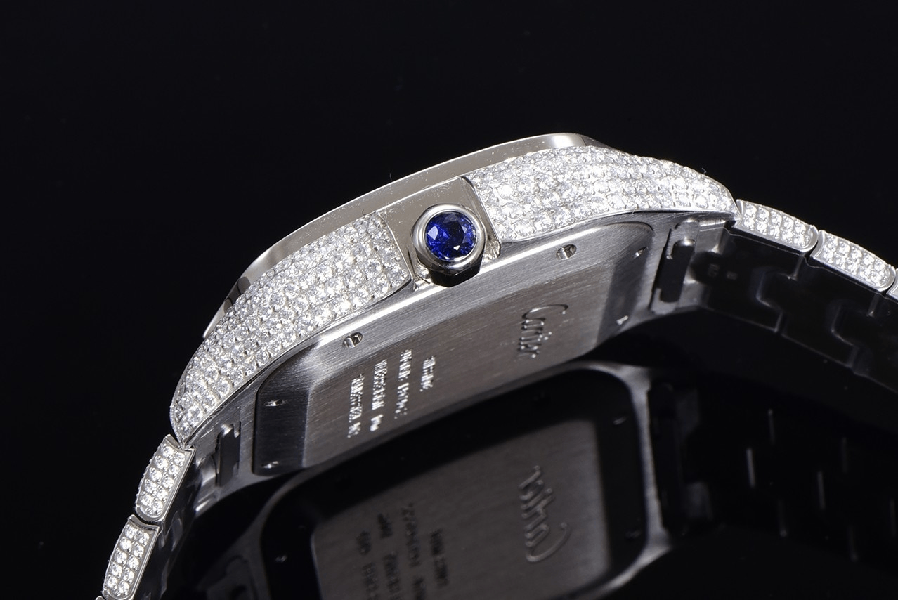 Santos de Cartier Iced Out