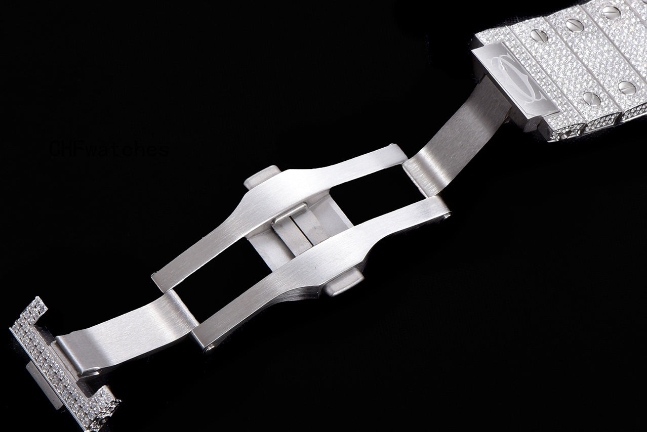 Santos de Cartier Iced Out