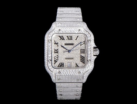 Santos de Cartier Iced Out