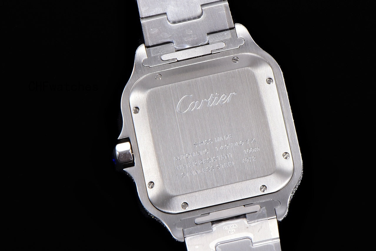 Santos de Cartier Iced Out