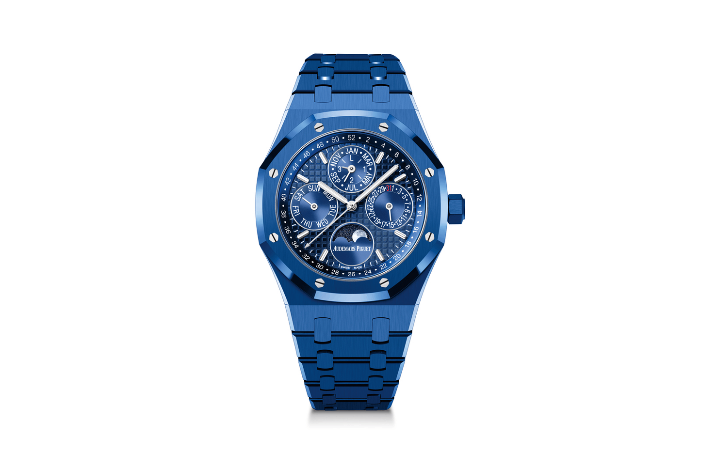 Audemars Piguet Royal Oak Perpetual Calendar: Blue Ceramic