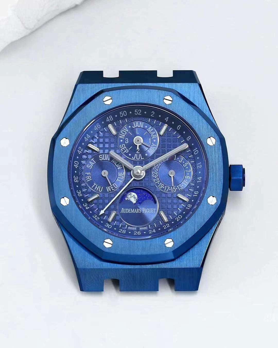 Audemars Piguet Royal Oak Perpetual Calendar: Blue Ceramic