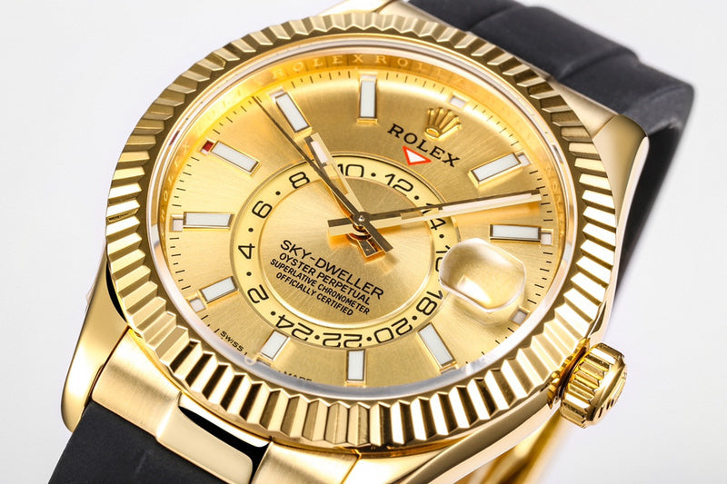 Rolex Sky-Dweller 336238 : Yellow Gold / Gold Dial