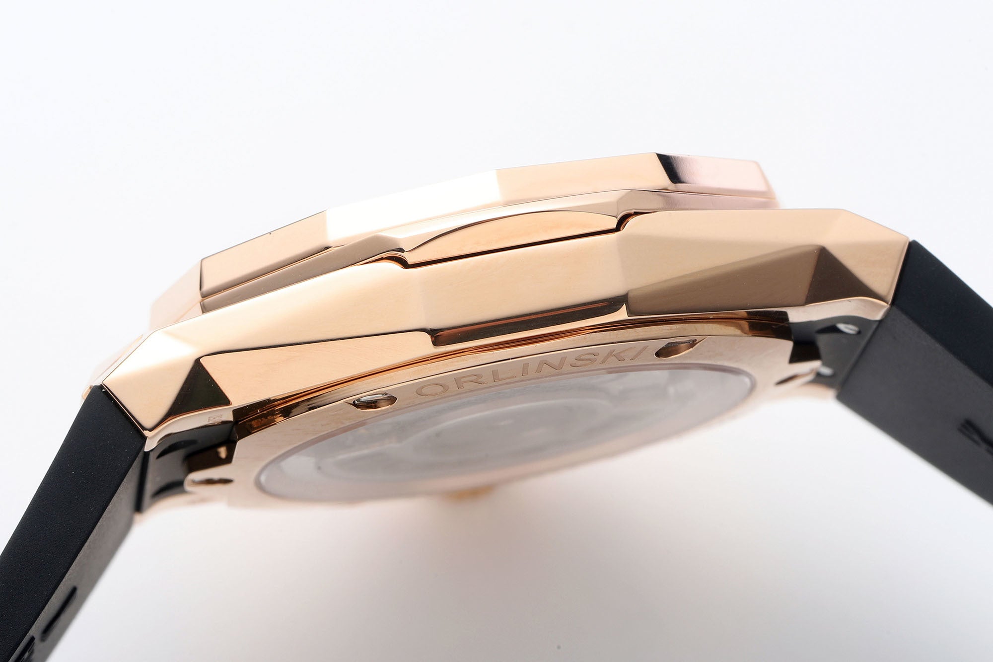 Hublot Classic Fusion Orlinski King Gold Pavé 550.OS.1800.RX.ORL19 : Polished Faceted Black "The Orlinski"