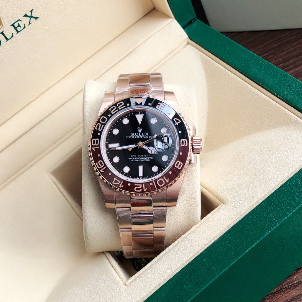 Rolex GMT-Master II 126715CHNR : Everose Gold / Black & Brown