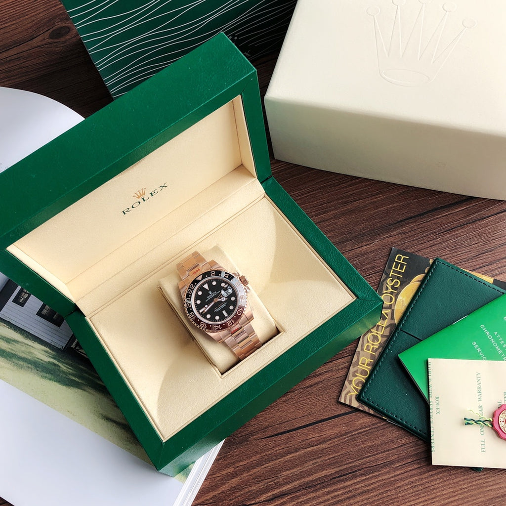 Rolex GMT-Master II 126715CHNR : Everose Gold / Black & Brown