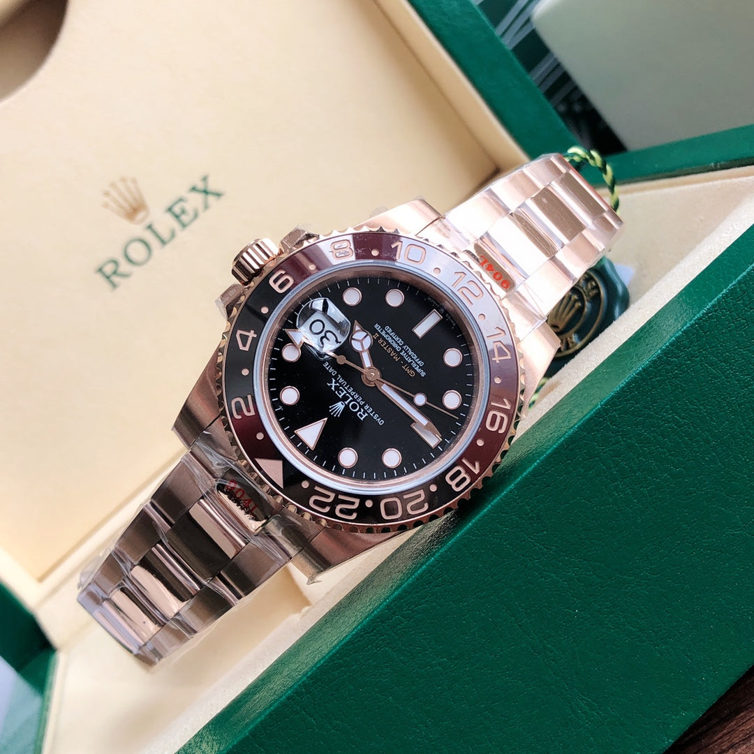 Rolex GMT-Master II 126715CHNR : Everose Gold / Black & Brown