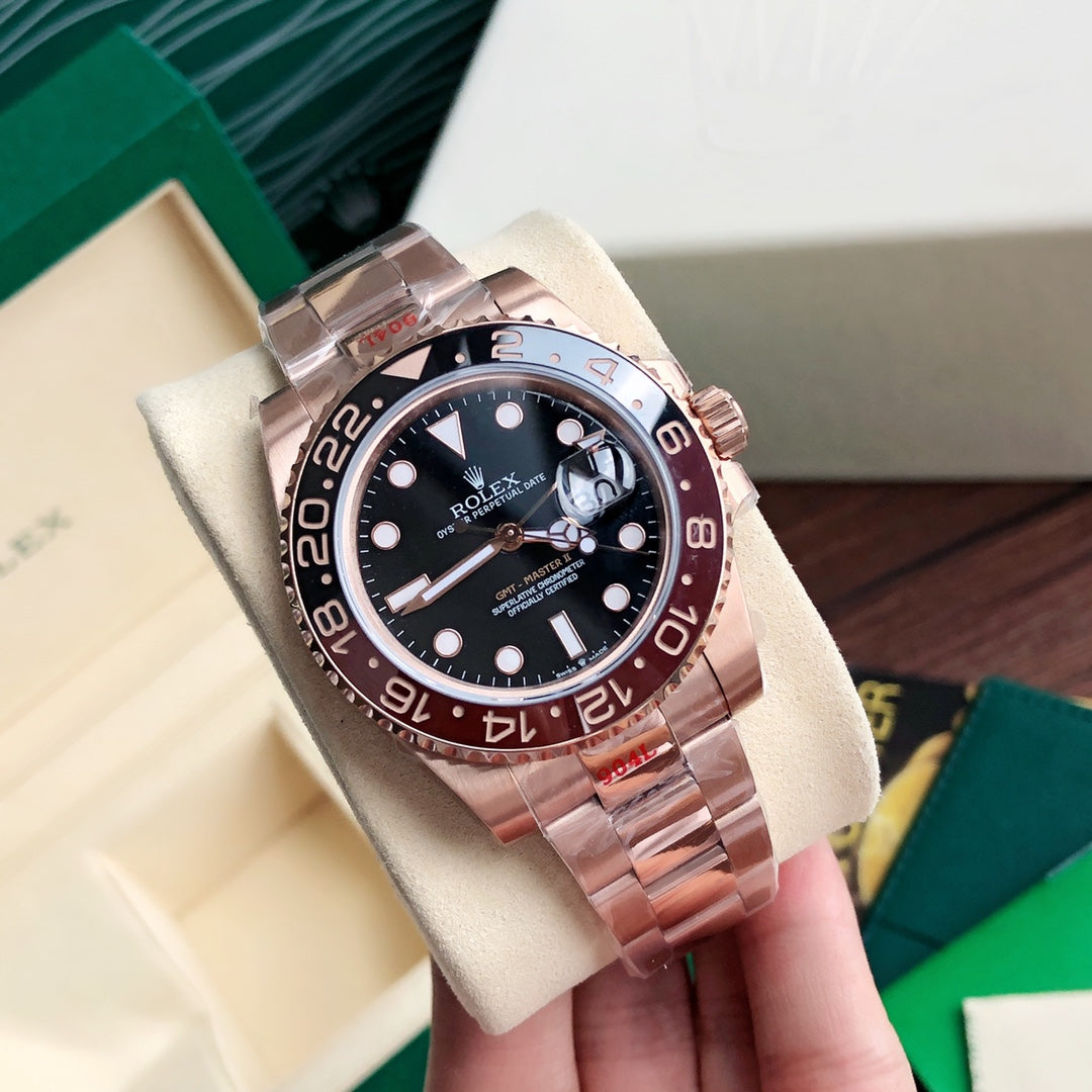 Rolex GMT-Master II 126715CHNR : Everose Gold / Black & Brown