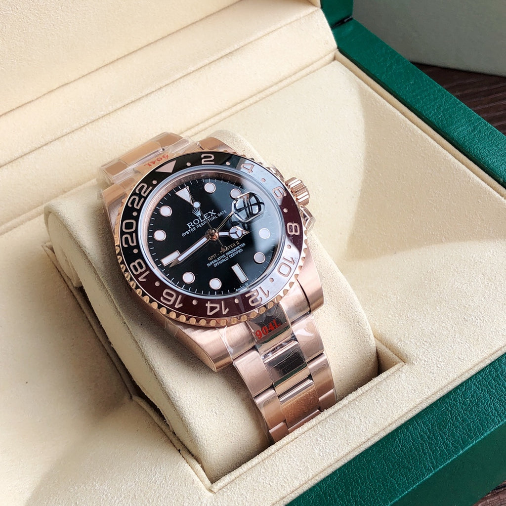 Rolex GMT-Master II 126715CHNR : Everose Gold / Black & Brown