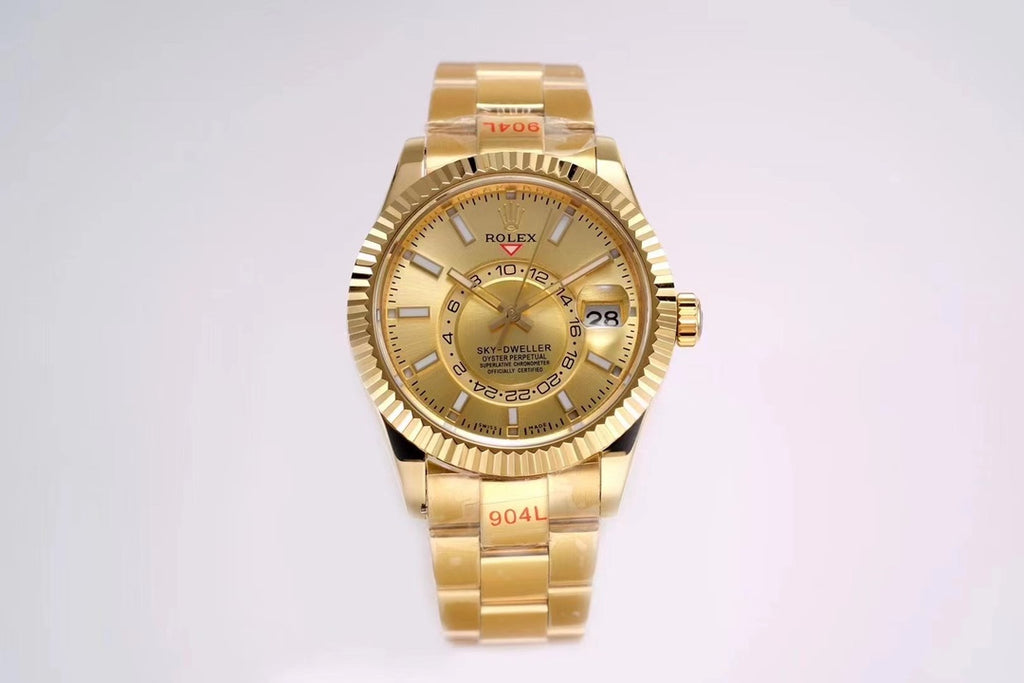 Rolex Sky-Dweller 336238 : Yellow Gold / Gold Dial