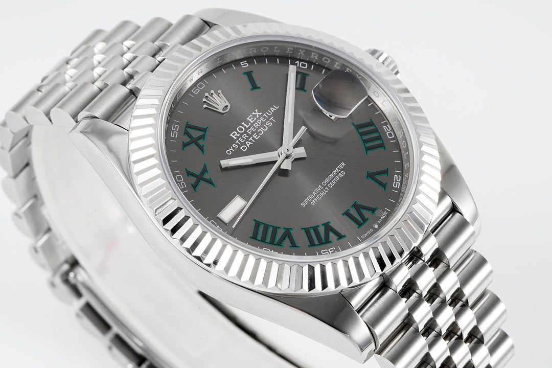 Rolex Datejust 41 126334 : Slate Dial Roman Numerals "Wimbledon"