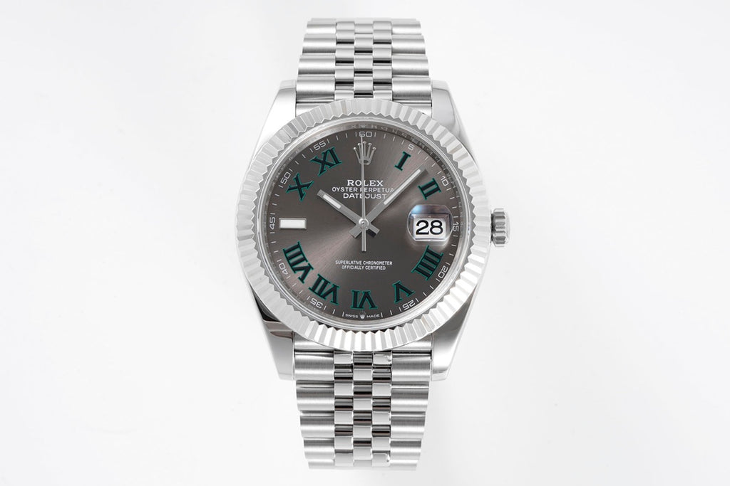 Rolex Datejust 41 126334 : Slate Dial Roman Numerals "Wimbledon"