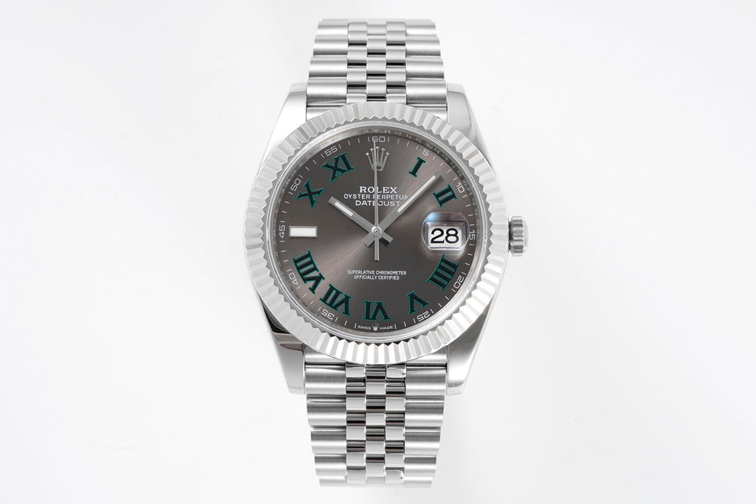 Rolex Datejust 41 126334 : Slate Dial Roman Numerals "Wimbledon"