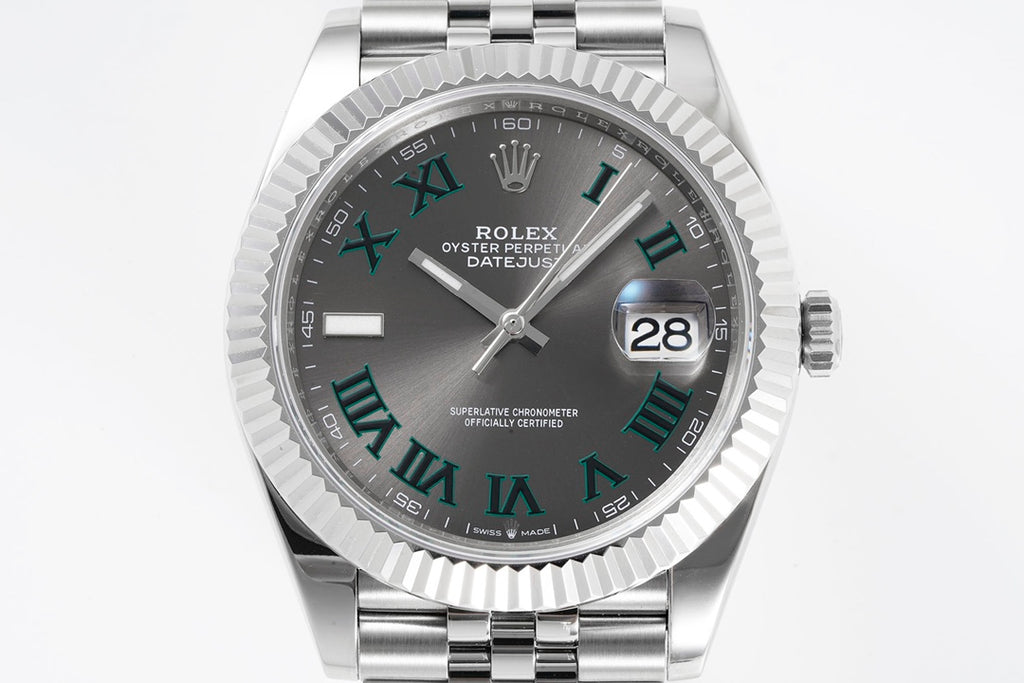 Rolex Datejust 41 126334 : Slate Dial Roman Numerals "Wimbledon"