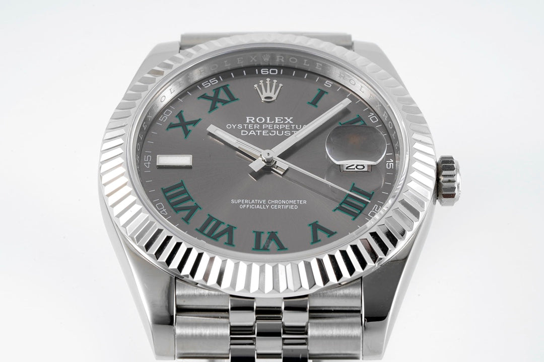 Rolex Datejust 41 126334 : Slate Dial Roman Numerals "Wimbledon"