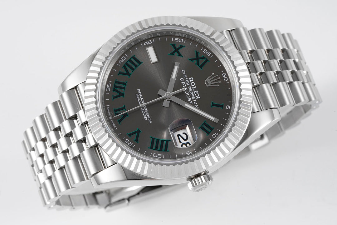 Rolex Datejust 41 126334 : Slate Dial Roman Numerals "Wimbledon"