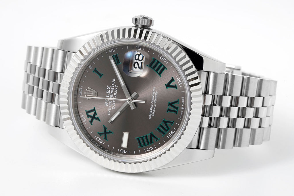 Rolex Datejust 41 126334 : Slate Dial Roman Numerals "Wimbledon"