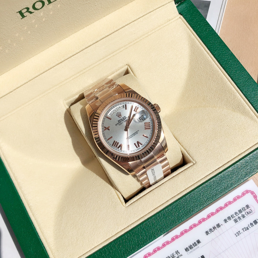Rolex Day-Date 228235 : White Roman Dial