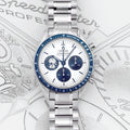 Omega Speedmaster 50th Anniversary 310.32.42.50.02.001 : Silver with Blue sub-dial "Silver Snoopy Award"
