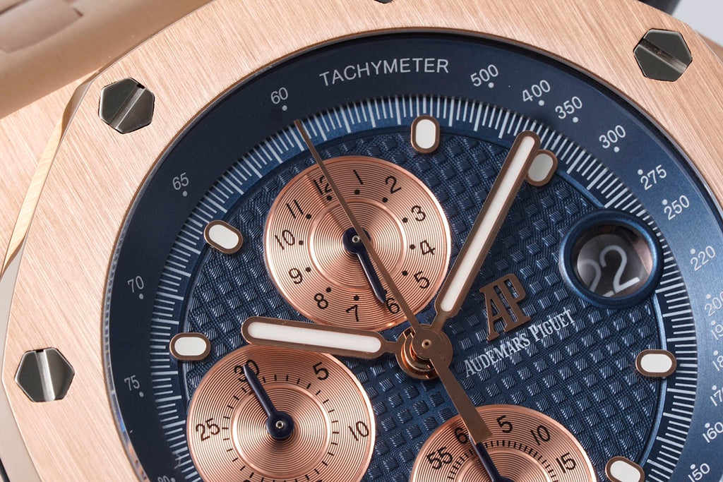 Audemars Piguet Royal Oak Offshore Chronograph 26238OR.OO.2000OR.01 : Blue Petite Tapisserie (Copy)