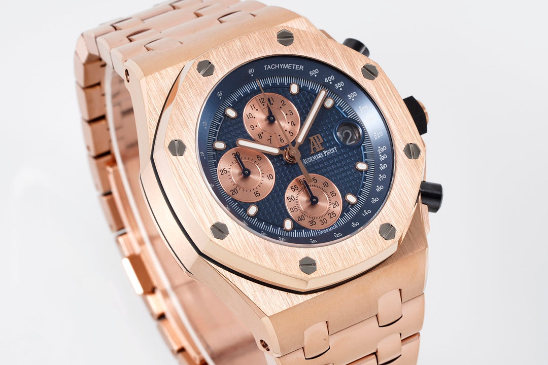 Audemars Piguet Royal Oak Offshore Chronograph 26238OR.OO.2000OR.01 : Blue Petite Tapisserie (Copy)