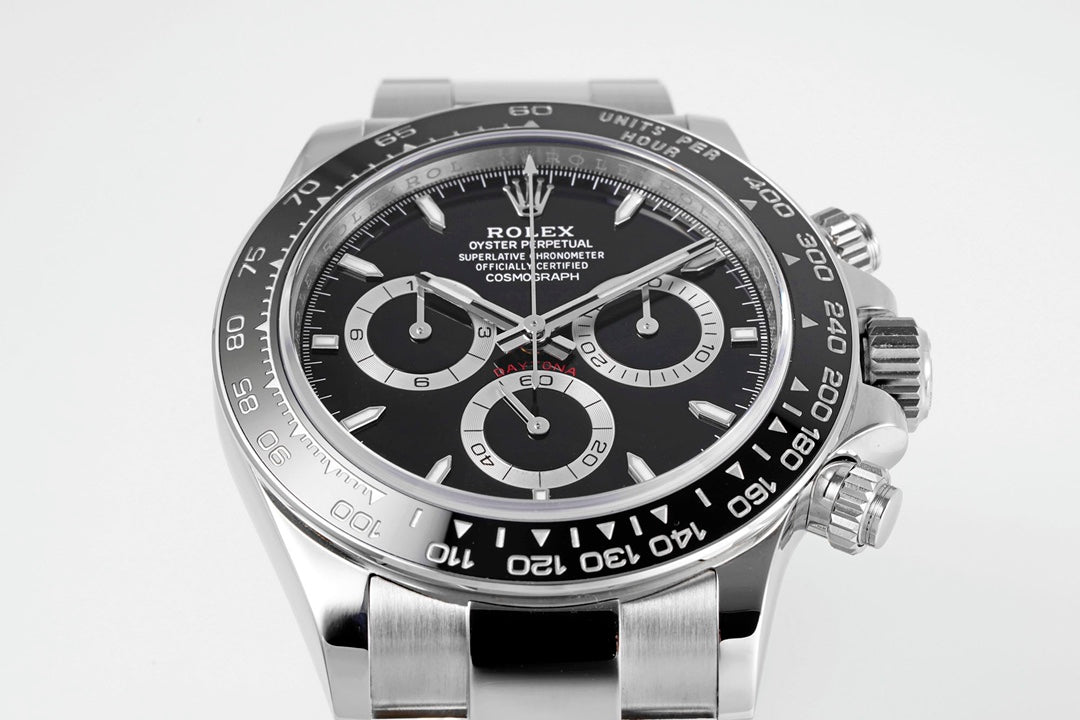 Rolex Cosmograph Daytona 126500LN : Black Dial “Reverse Panda”