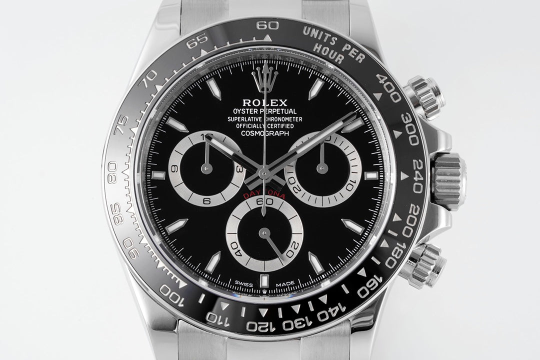 Rolex Cosmograph Daytona 126500LN : Black Dial “Reverse Panda”
