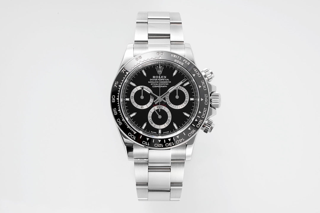Rolex Cosmograph Daytona 126500LN : Black Dial “Reverse Panda”