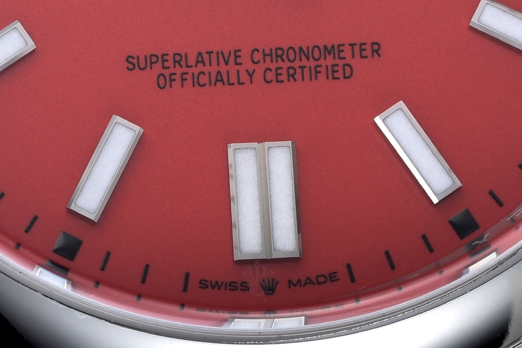 Rolex Oyster Perpetual 124300 : Coral Red Dial