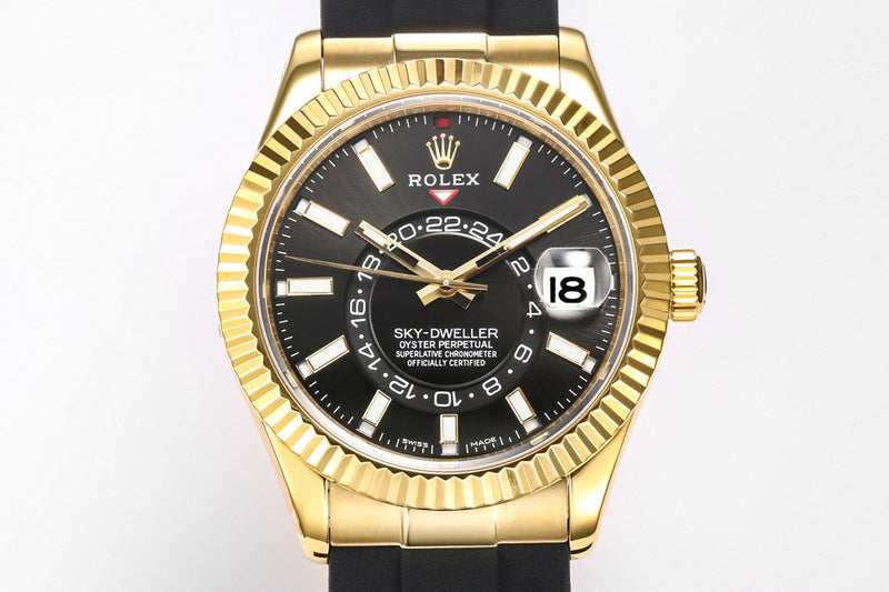Rolex Sky-Dweller 336238 : Yellow Gold / Black Dial