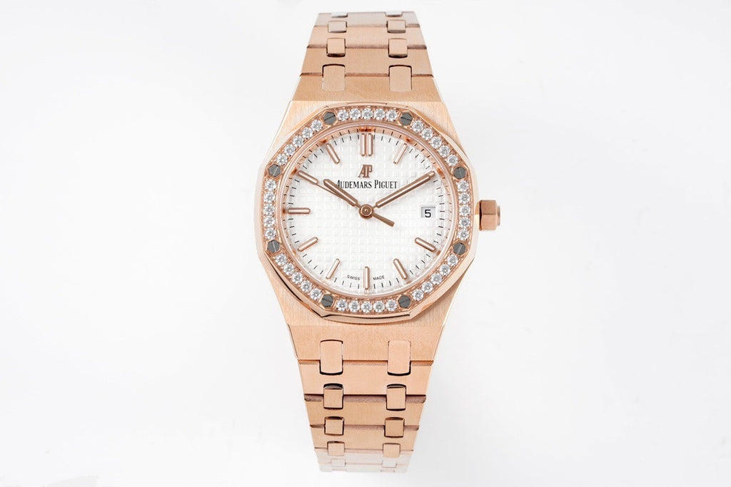 Audemars Piguet Royal Oak 77451OR.ZZ.1361OR.01 : Pink Gold, Diamond Bezel