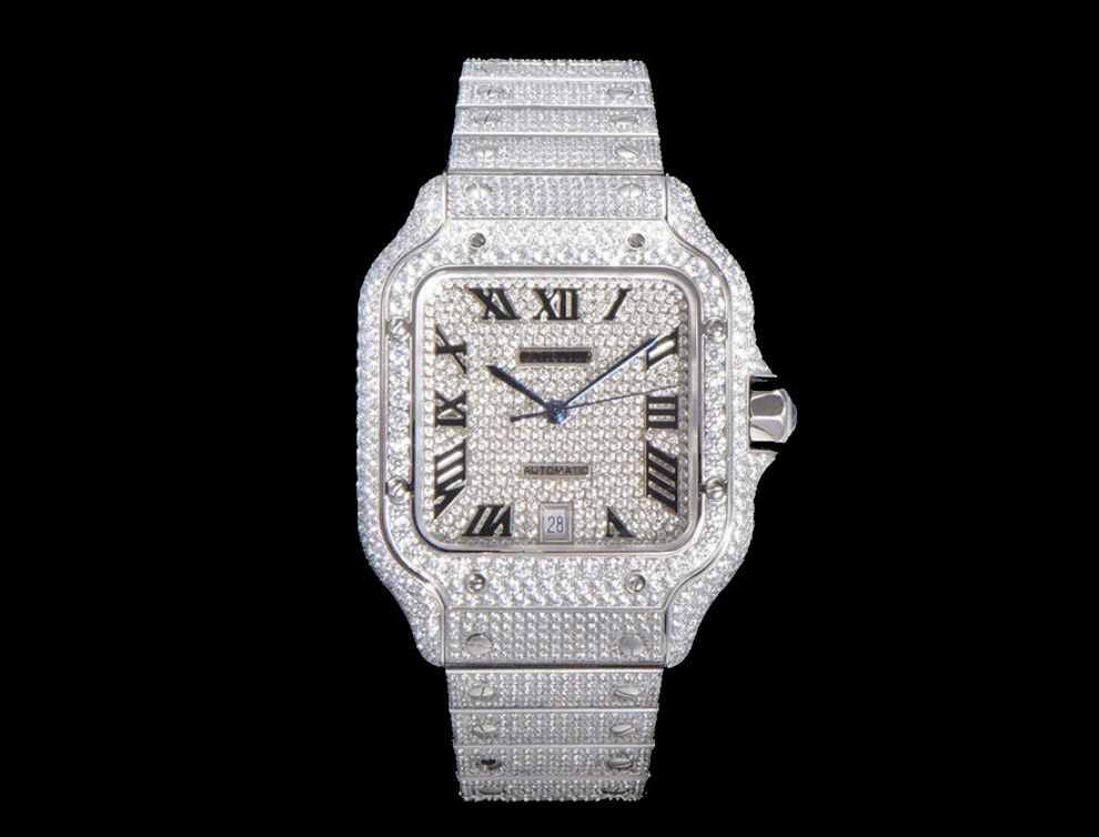 Santos de Cartier Iced Out