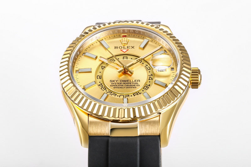 Rolex Sky-Dweller 336238 : Yellow Gold / Gold Dial
