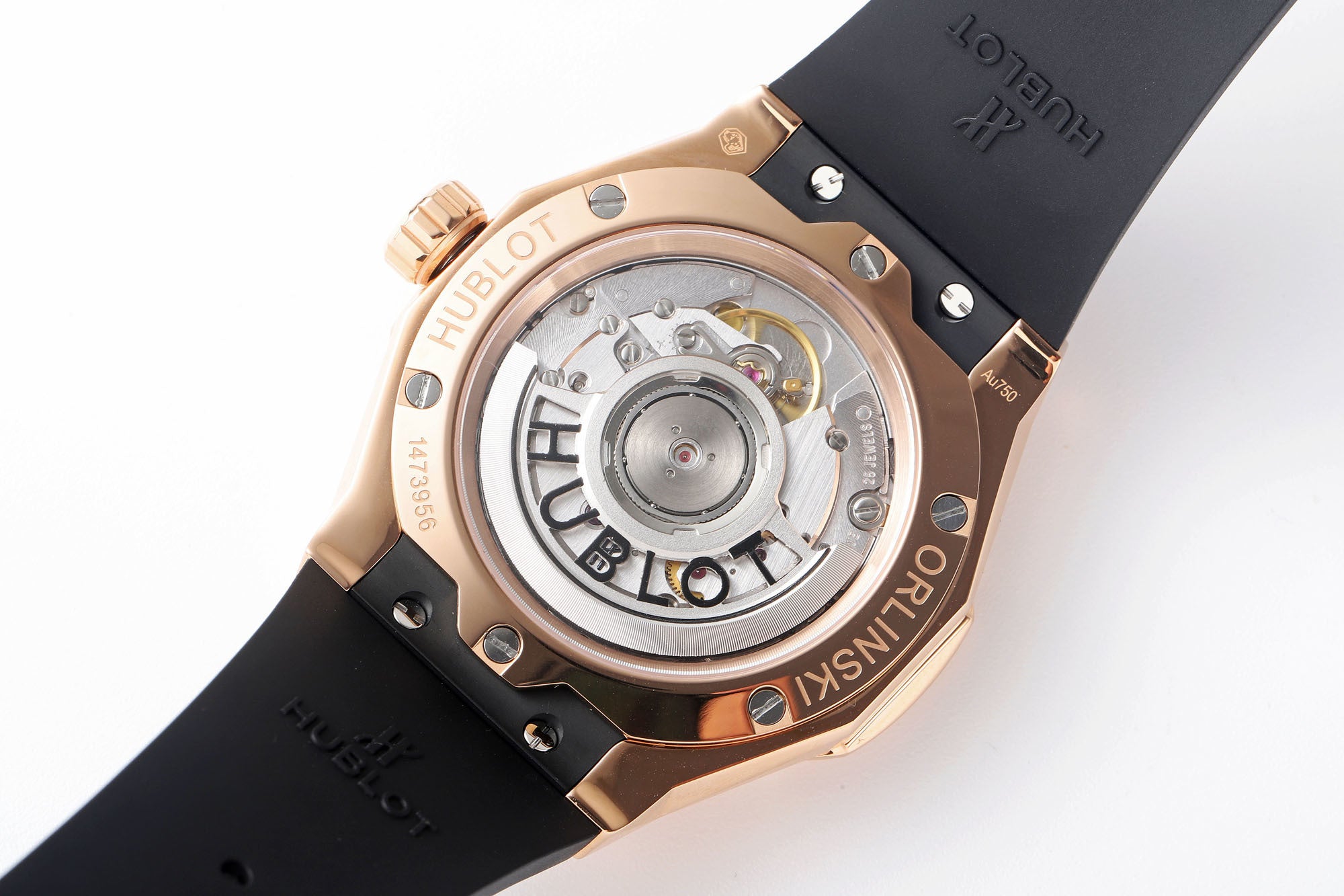 Hublot Classic Fusion Orlinski King Gold Pavé 550.OS.1800.RX.ORL19 : Polished Faceted Black "The Orlinski"