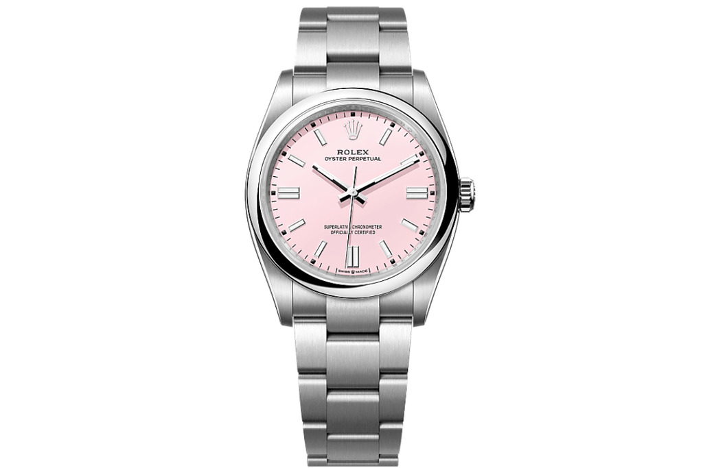 Rolex Oyster Perpetual 126000 : Candy Pink Dial