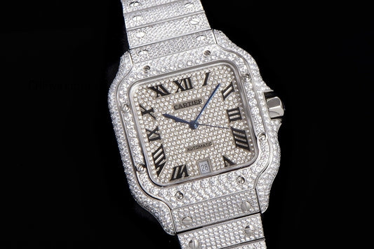 Santos de Cartier Iced Out