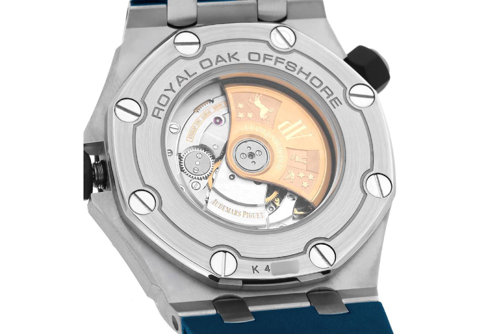 Audemars Piguet Royal Oak Offshore Diver 15710ST.OO.A027CA.01 : Blue "Méga Tapisserie" with yellow accents