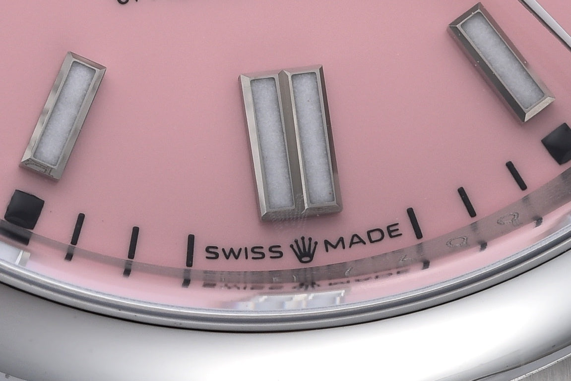 Rolex Oyster Perpetual 126000 : Candy Pink Dial