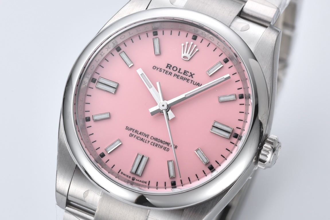 Rolex Oyster Perpetual 126000 : Candy Pink Dial