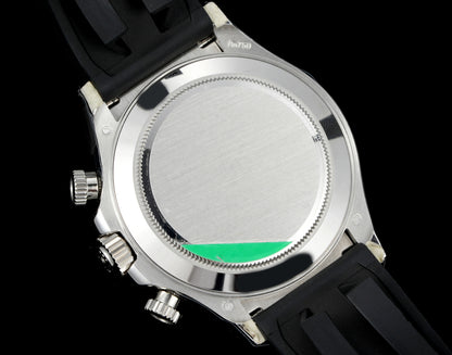 Rolex Daytona : Silver, Black face, black Dial