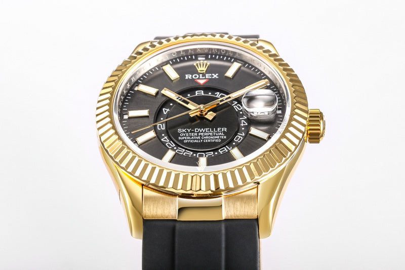 Rolex Sky-Dweller 336238 : Yellow Gold / Black Dial