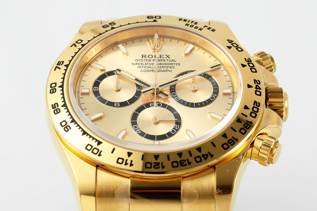 Rolex Daytona : Gold, Gold dial, Gold face