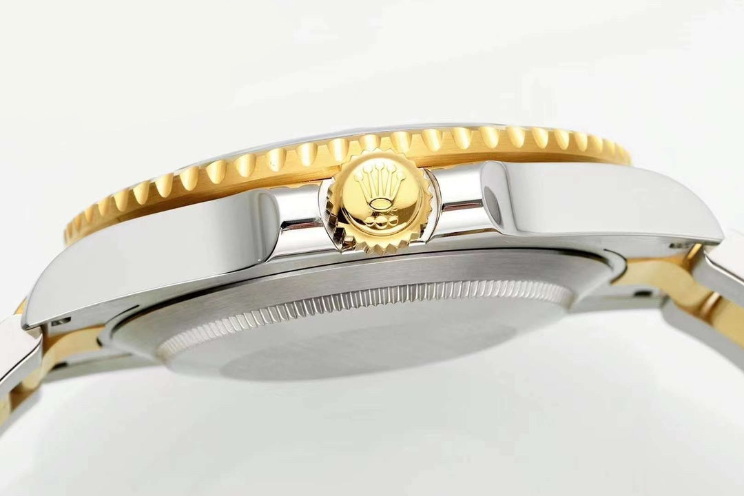 Rolex Submariner : Silver & gold , blue face, blue dial