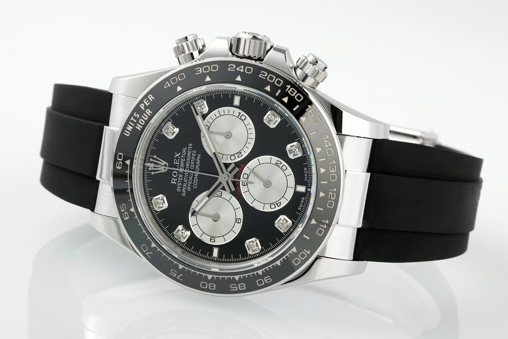 Rolex Cosmograph Daytona 116519LN : Black Dial with Diamond Indexes "Ghost"