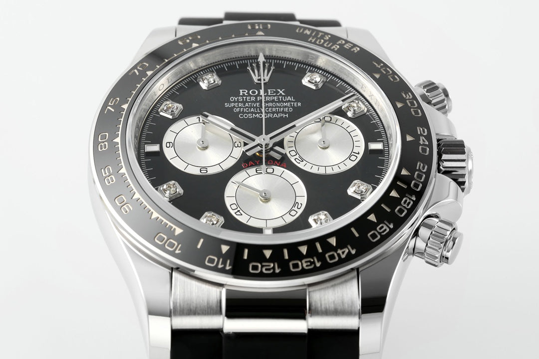 Rolex Cosmograph Daytona 116519LN : Black Dial with Diamond Indexes "Ghost"