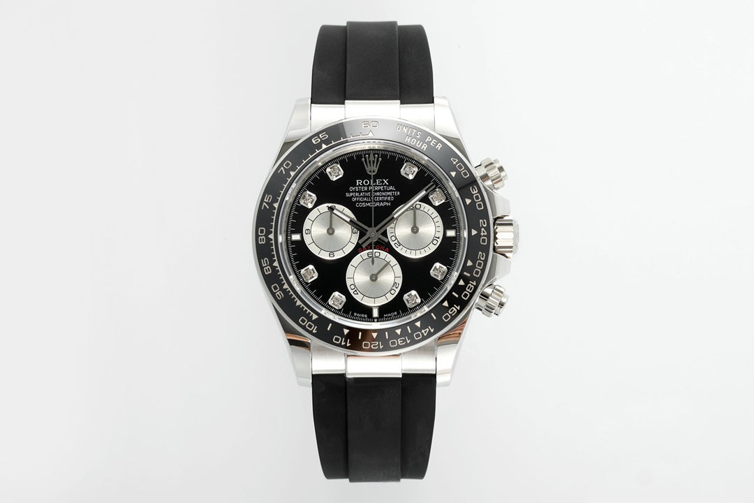 Rolex Cosmograph Daytona 116519LN : Black Dial with Diamond Indexes "Ghost"