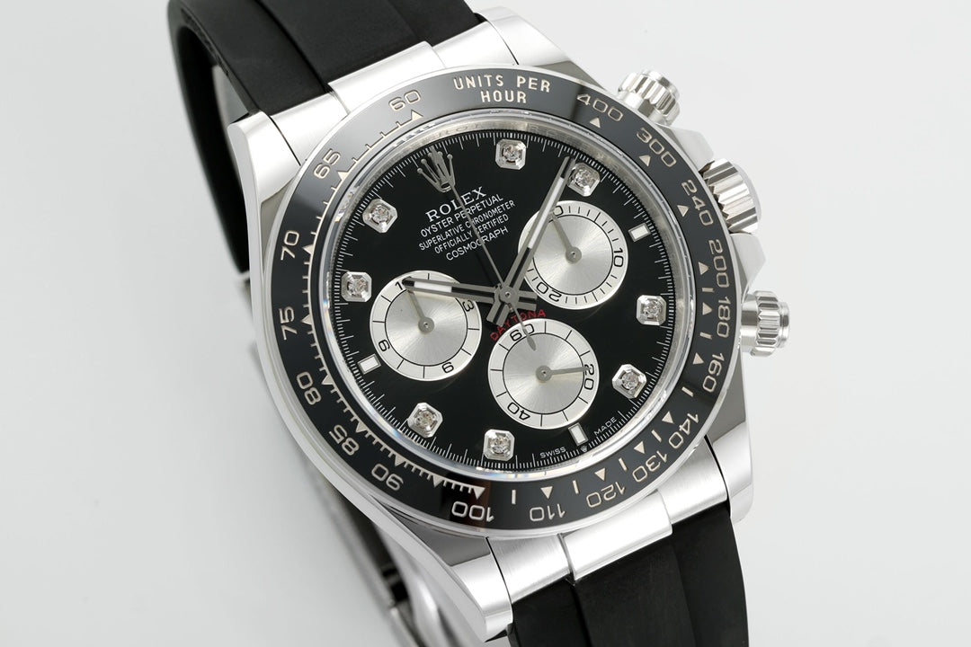 Rolex Cosmograph Daytona 116519LN : Black Dial with Diamond Indexes "Ghost"