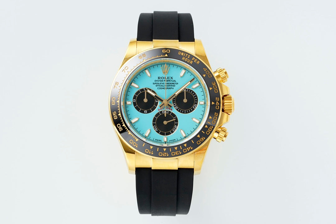 Rolex Cosmograph Daytona 126518LN : Yellow Gold / Turquoise