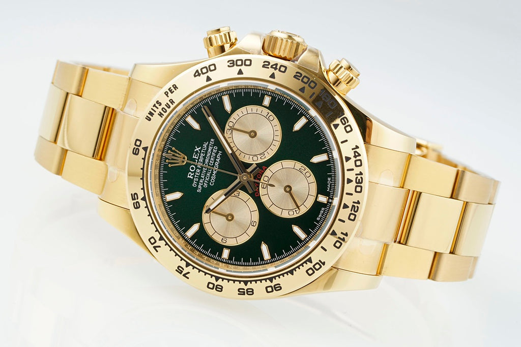 Rolex Cosmograph Daytona 126508 : Yellow Gold / Green