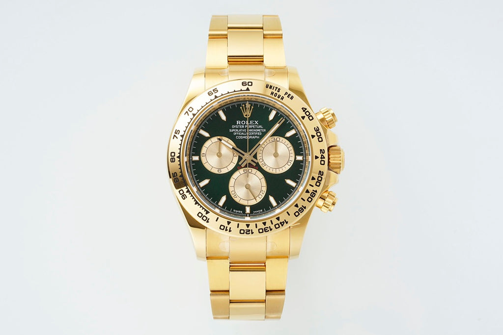 Rolex Cosmograph Daytona 126508 : Yellow Gold / Green
